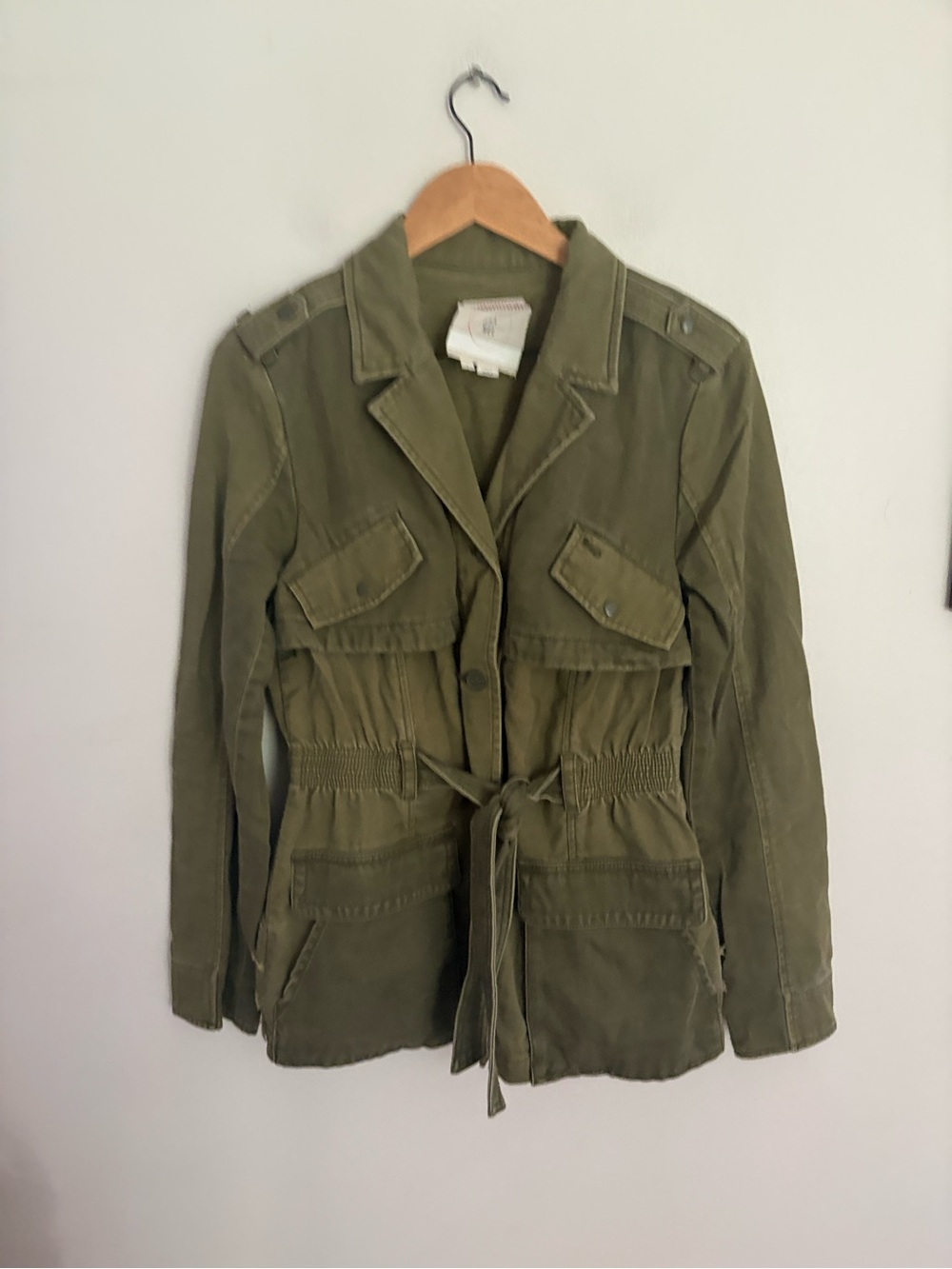 Anthropologie Hei Hei Olive Green Utility Drawstring Jacket Women’s Large